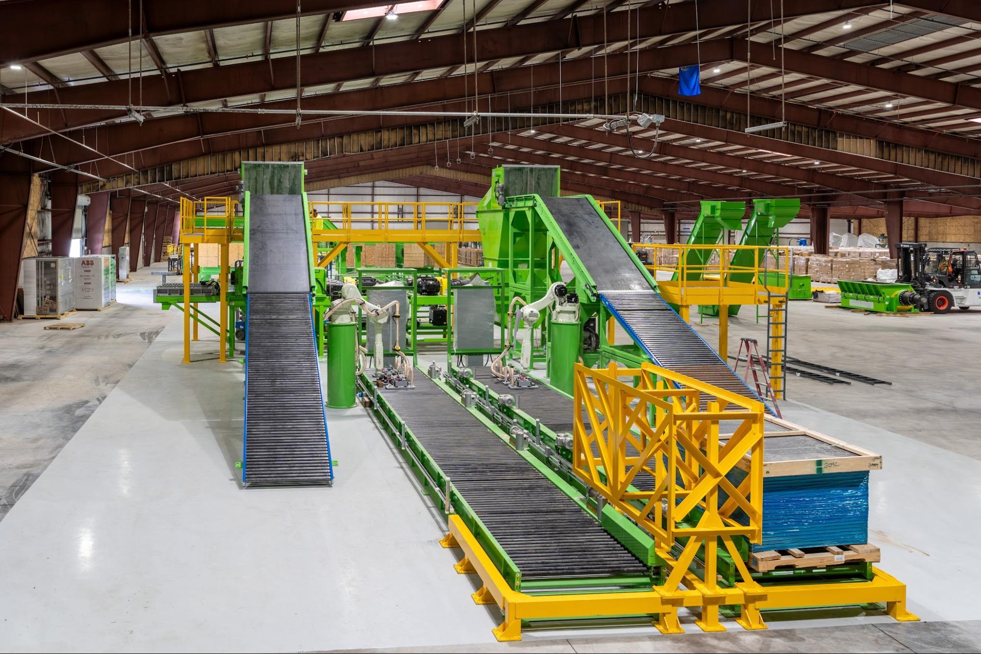 Comstock Metals industrial-scale recycling facility with domestic processing equipment