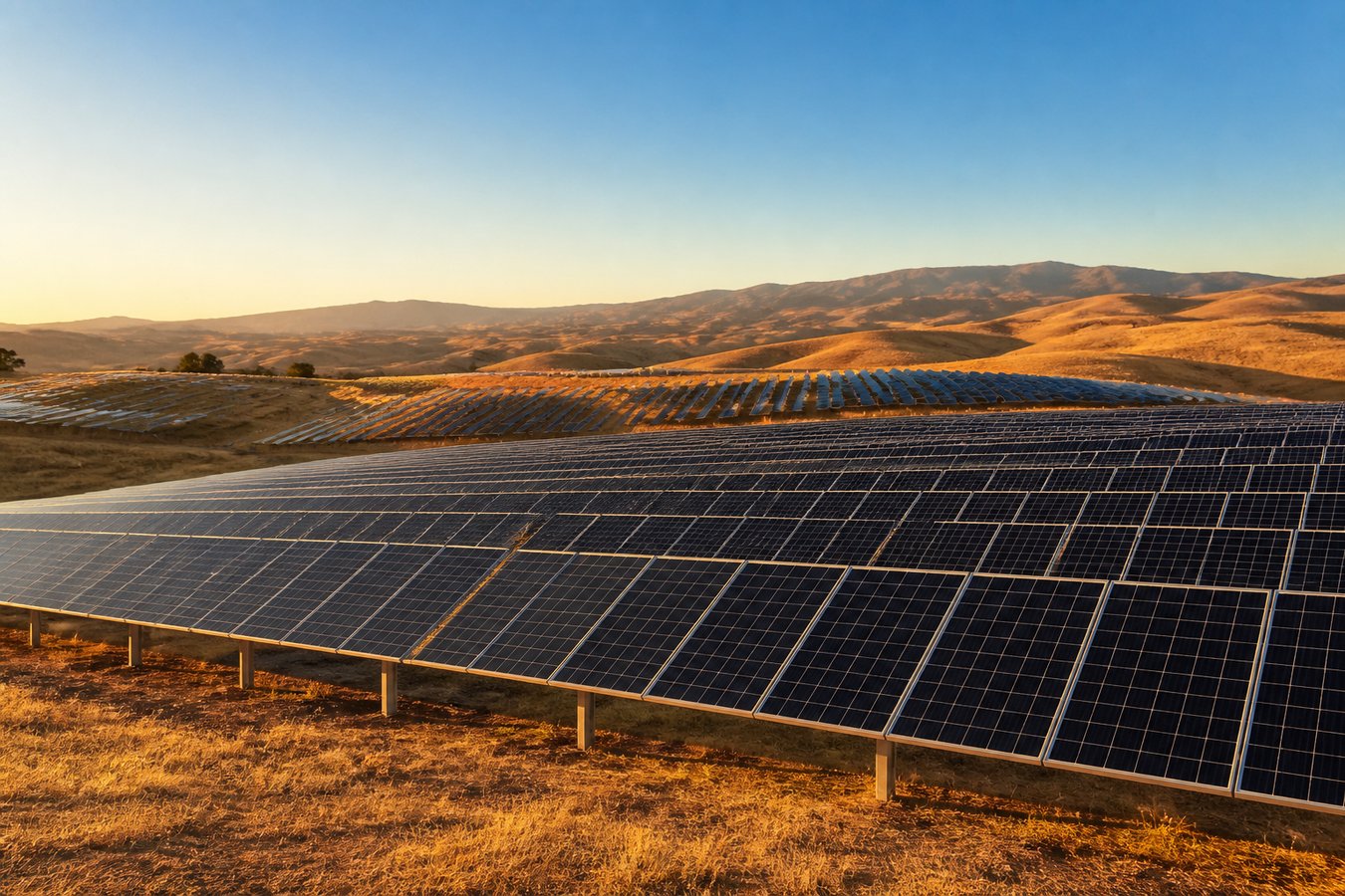 Solar farm in California