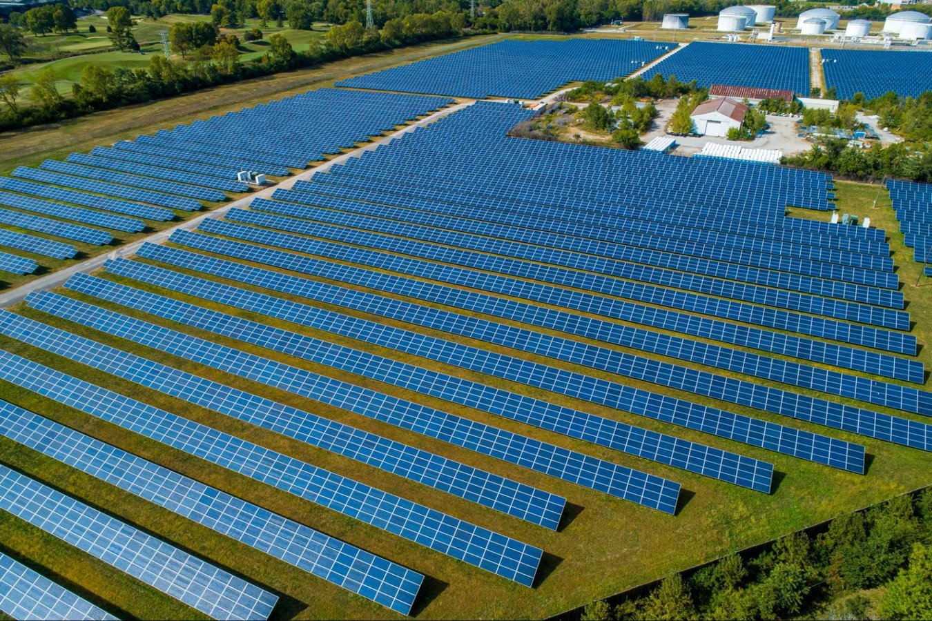 Utility-scale solar installation in Indiana