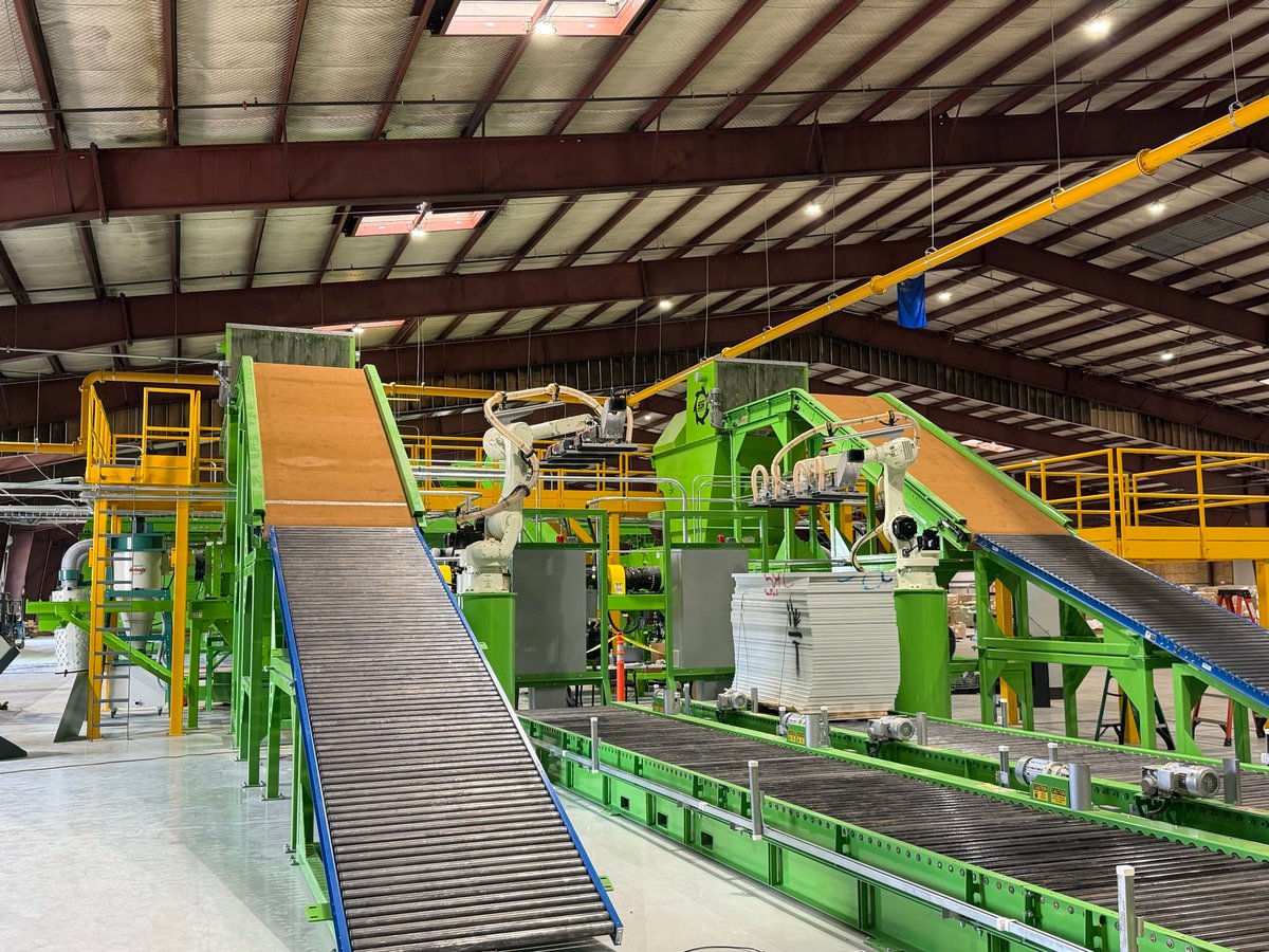 Comstock Metals solar panel recycling machinery at the Silver Springs, Nevada facility